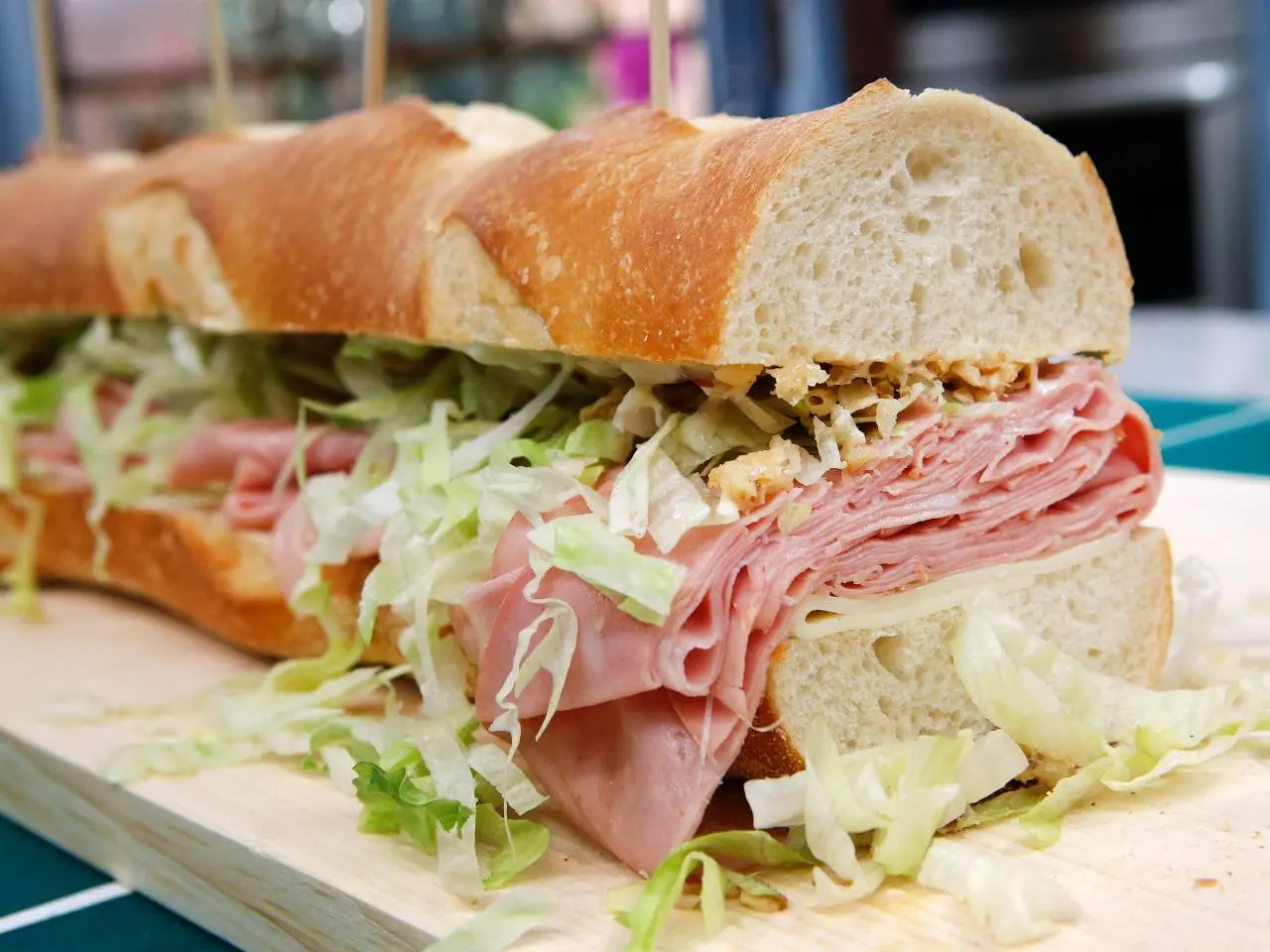Mortadella sandwich