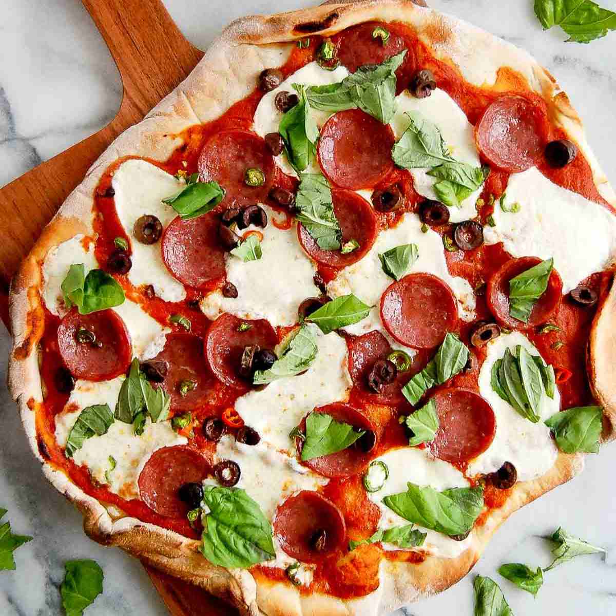 Diavola, leopard-spotted crust